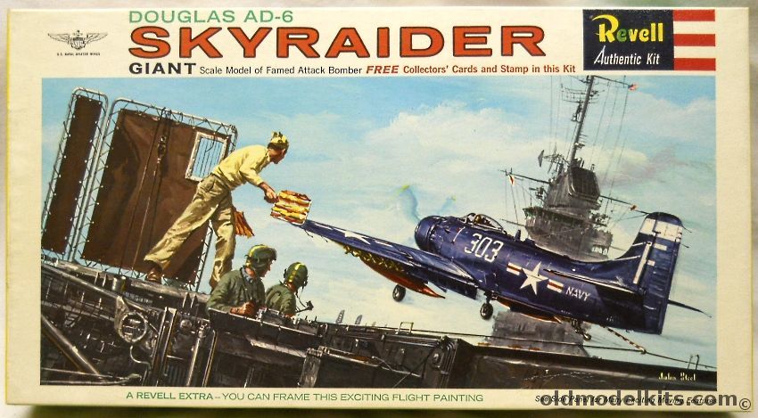 Revell 1/40 Douglas AD-6 Skyraider - 50 Years of Naval Aviation Issue - (AH-1), H260-300 plastic model kit